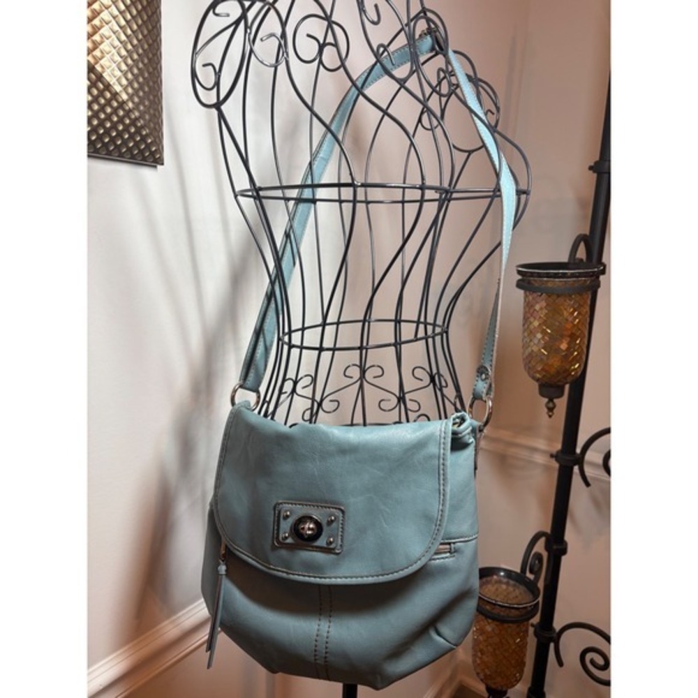 Relic Slate Blue Fauxβ Leather Crossbody Bag